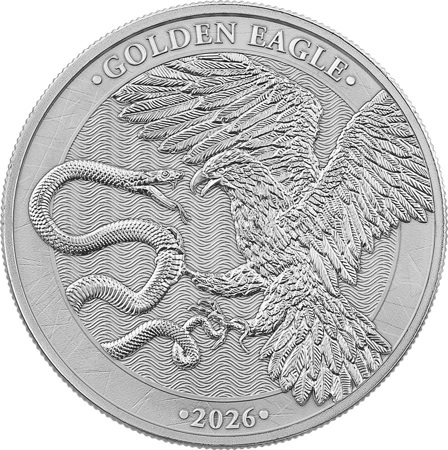 Estimate: 2026 Malta Golden Eagle BU 1/4 oz Silver Coin in Card