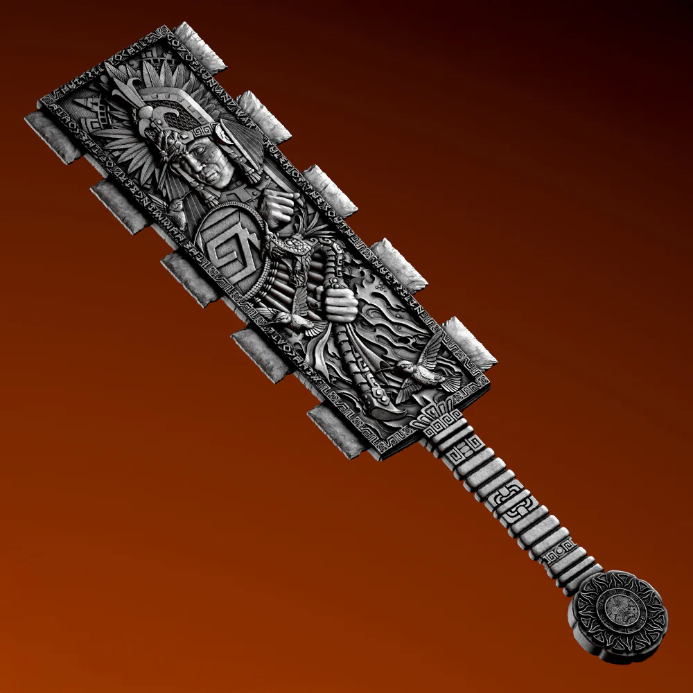 2026 Samoa Huitzilopochtli's Macuahuitl Shaped 2 oz Silver Coin (07/13)