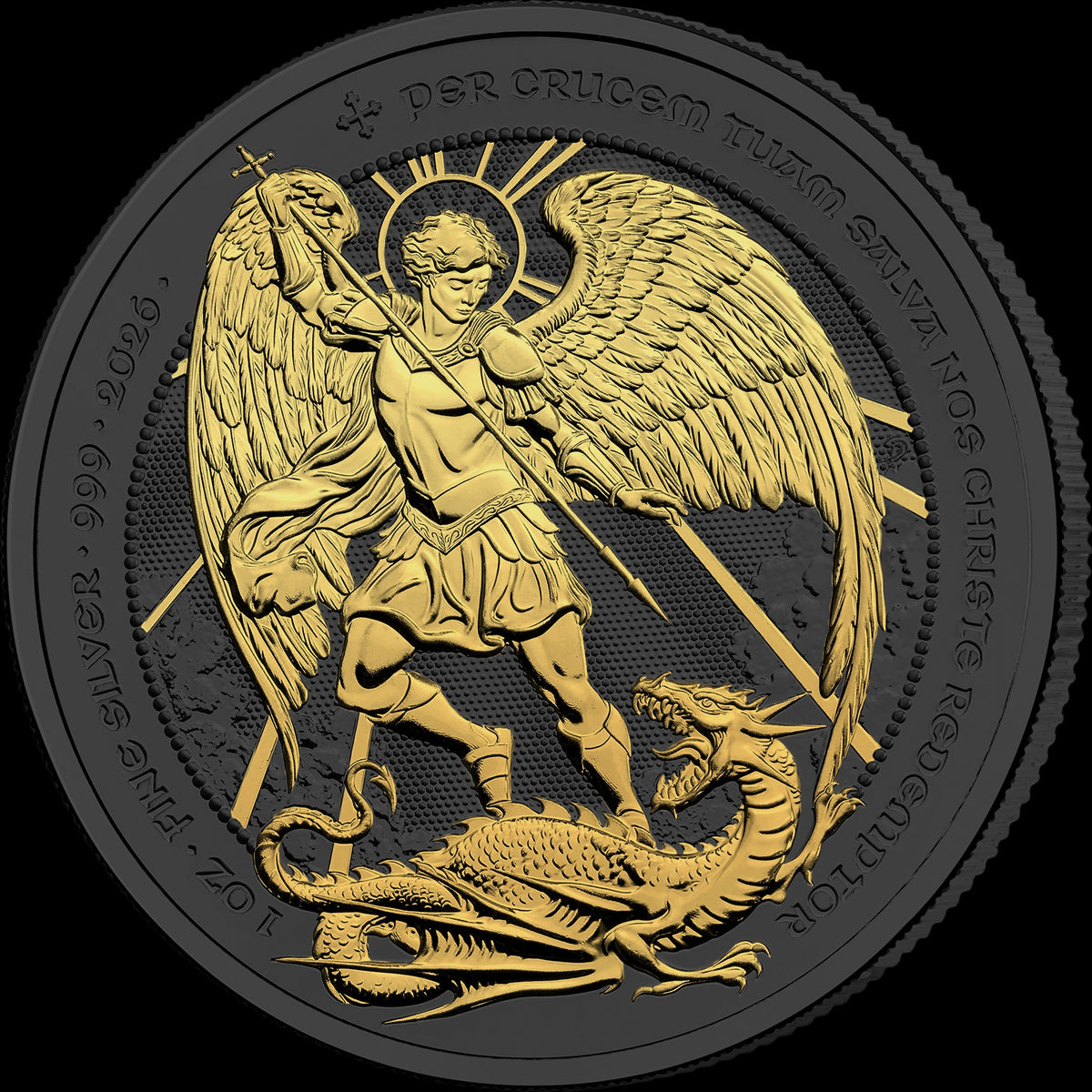 2026 Great Britain Angel Golden Enigma Edition 1 oz Silver Coin