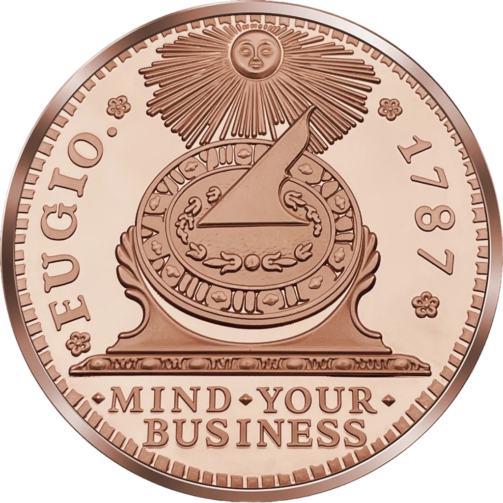 2026 Liberia 1787 Fugio Cent Tribute 5 oz Copper Coin