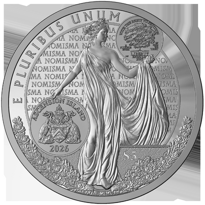 2026 Ascension Island Pittsburgh ANA Show Eagle 1 oz Silver Coin NGC PF 70 UCAM Iskowitz Signed