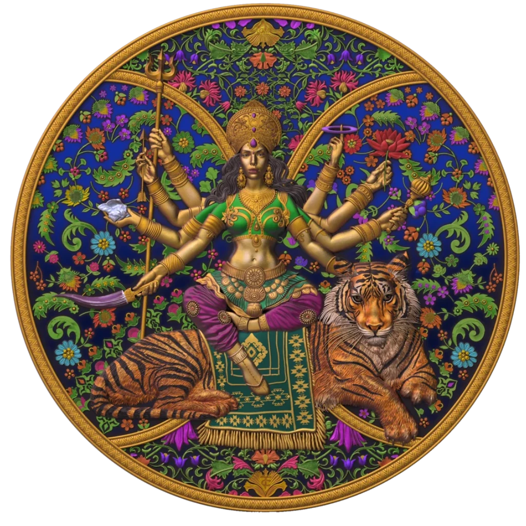 2026 Cameroon Durga Holi Special Edition - Festival of Colors 1 oz Silver Coin