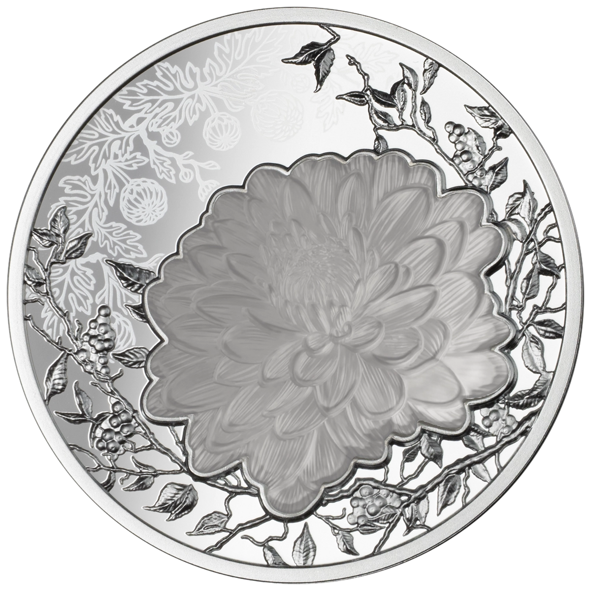 2026 Niue Flowers of the Four Seasons - Chrysanthemum 1 oz Silver Coin