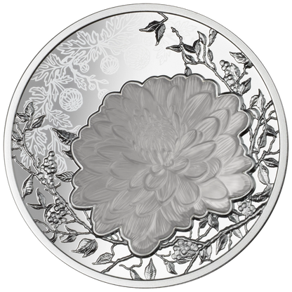 2026 Niue Flowers of the Four Seasons - Chrysanthemum 1 oz Silver Coin