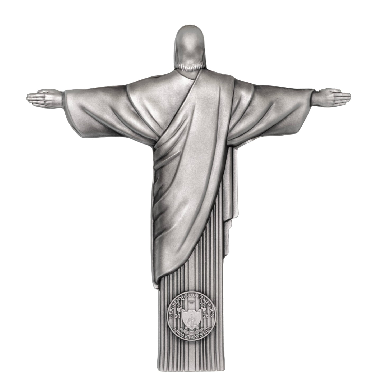 2026 Cameroon Christ the Redeemer 1 Kilo Silver Coin (06/26)