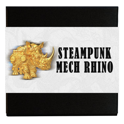 2027 Cameroon Mech Rhino Shaped 2 oz Gold Gilded Silver Coin