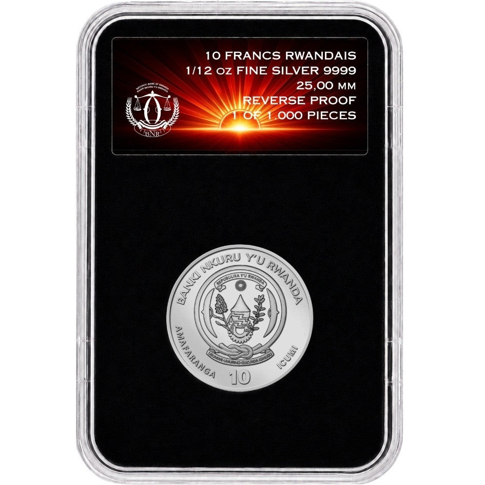 2027 Rwanda Year of the Goat Reverse Proof 1/12 oz Silver Coin