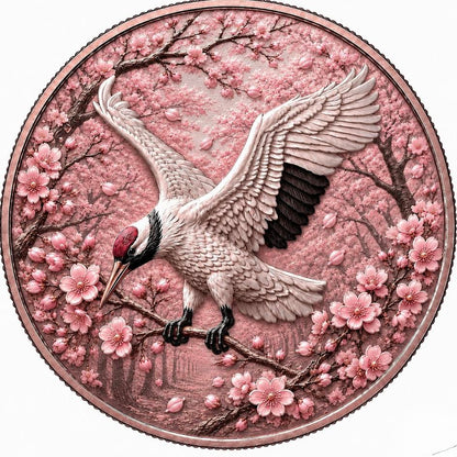 In Stock! 2026 American Silver Eagle Japanese Cherry Blossom Edition (149 Mintage)