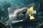 2026 Megalodon Shark Shaped 1/500 oz Gold Medal in Card (06/25)
