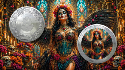2026 Gibraltar Dia de los Muertos - Angel of Remembrance 1 oz Silver Coin