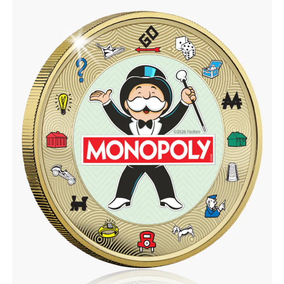 2026 Solomon Islands Monopoly Super Luxe Gold-Plated 45g CN Coin (06/16)