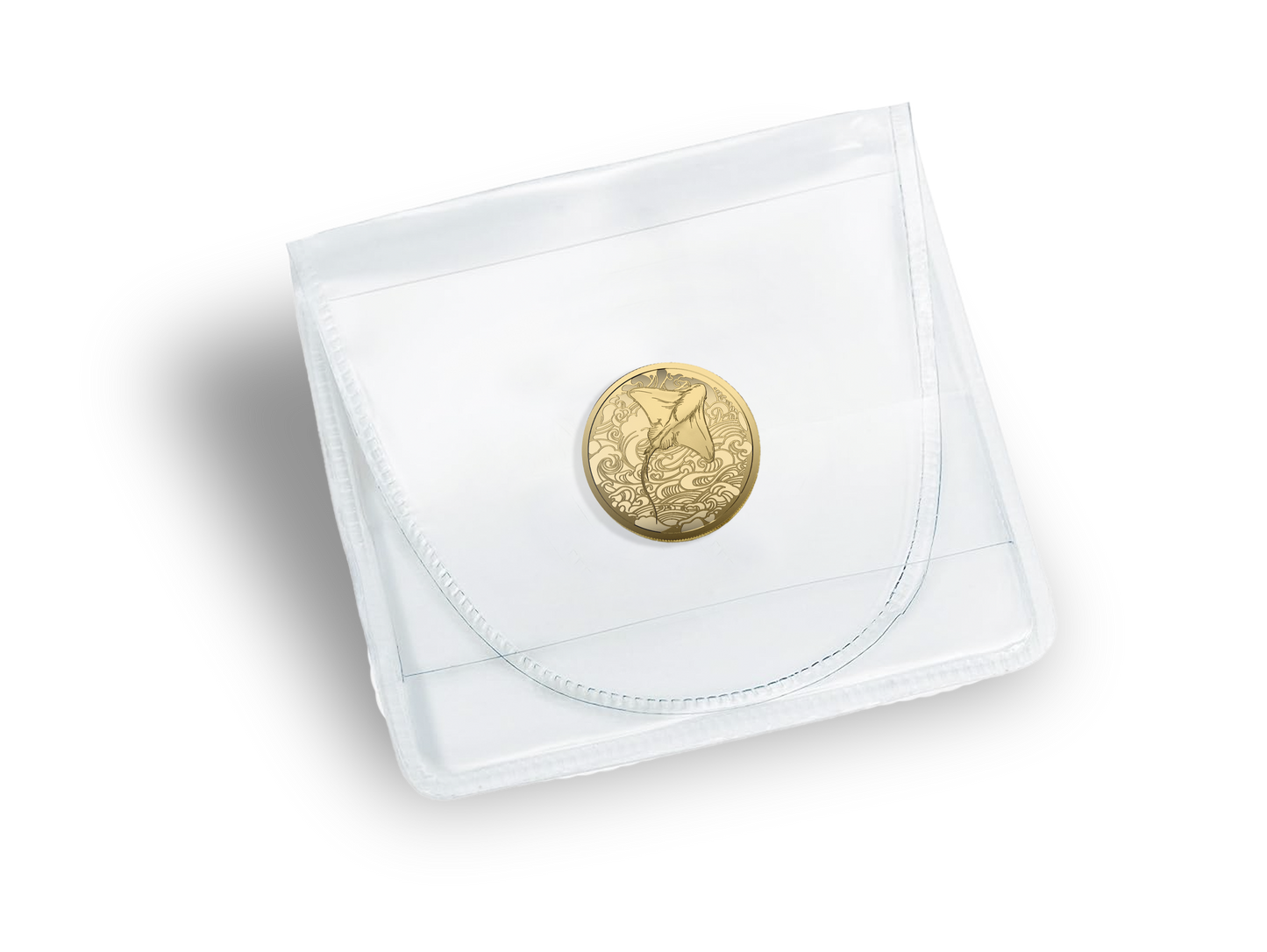 2026 Pitcairn Islands Ocean Wonders Stingray 0.5g Gold Coin (07/31)