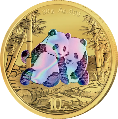 2026 China Panda Holographic Edition 30g Silver Coin