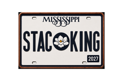 2027 Stacking Across America License Plate MICHIGAN Colorized 1 oz Copper Bar (Series 2)