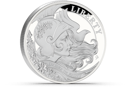 2027 Falkland Islands Liberty - Desire the Right Proof 2 oz Silver Coin