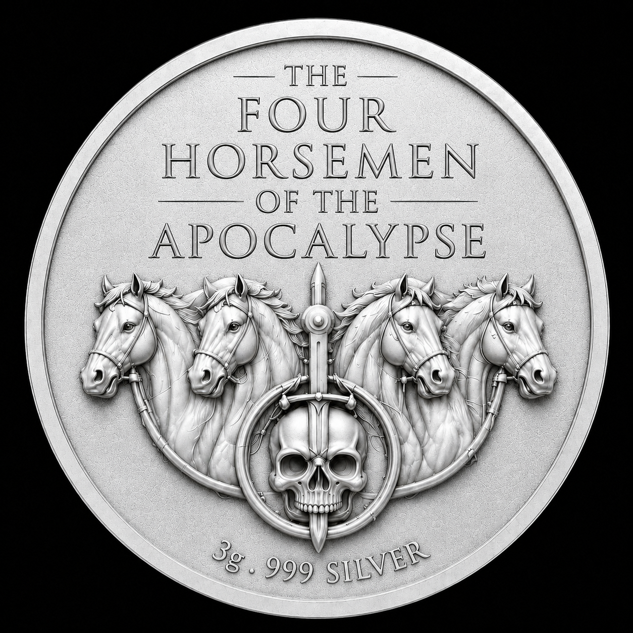 The Four Horsemen of the Apocalypse 4 x 3g Silver Medal Set (07/13)