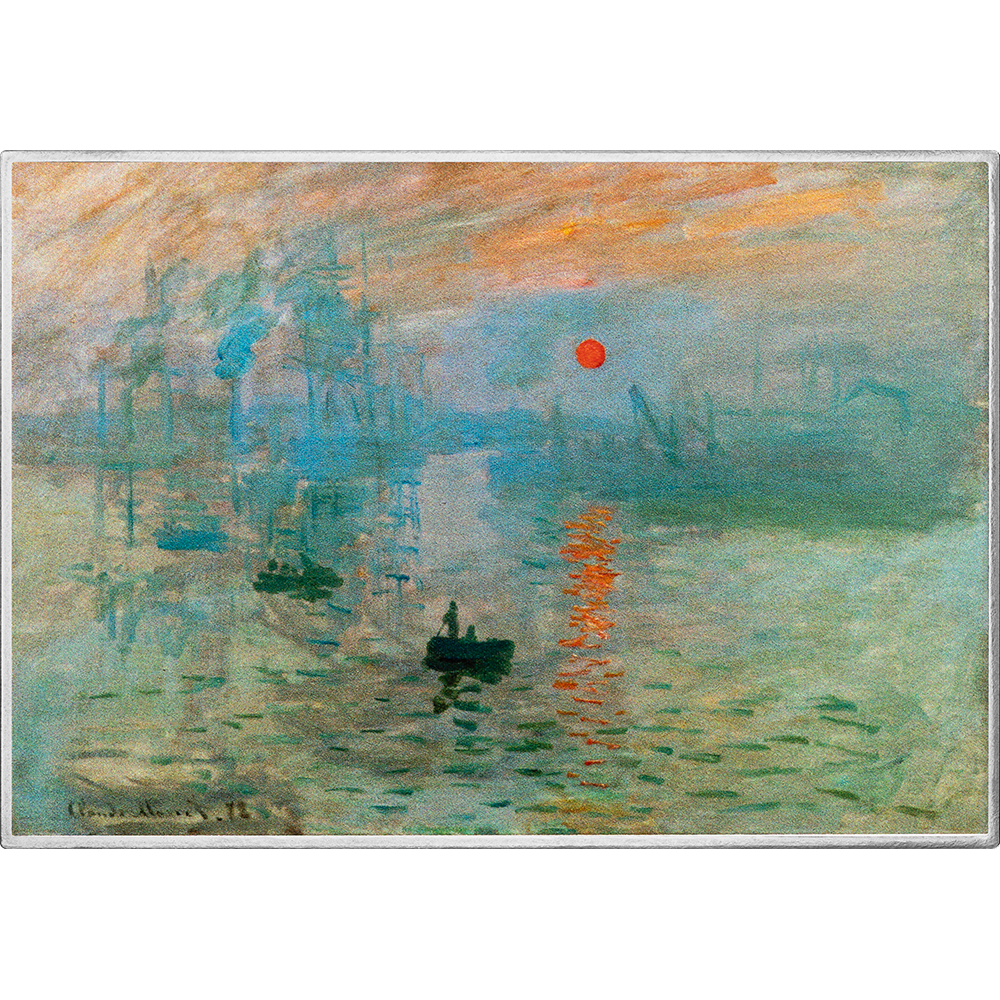 2027 Cameroon Art Gallery - Impression Sunrise by Monet 1 oz Silver Coin