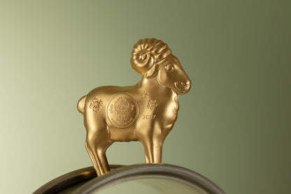 2027 Mongolia Lunar Year Fluffy Gilded Sheep 1 oz Silver Coin