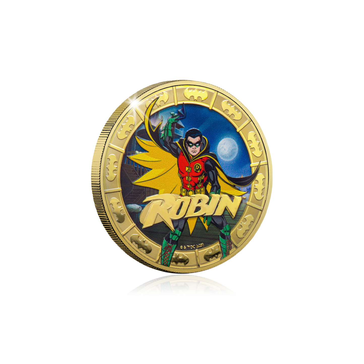 2025 Solomon Islands DC Robin Gold Plated 27.5g CN Coin in Card (07/13)