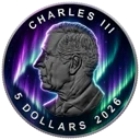 2026 Canada Maple Leaf Aurora Borealis Edition 1 oz Silver Coin