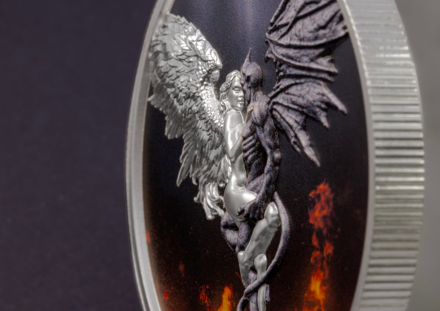 2026 Liberia Infinite Duality Paradox - Angel & Devil 2 oz Silver Coin (06/26)