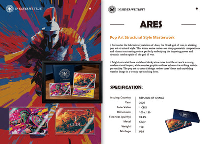 2026 Ghana Ares 10g Silver Foil (07/03)