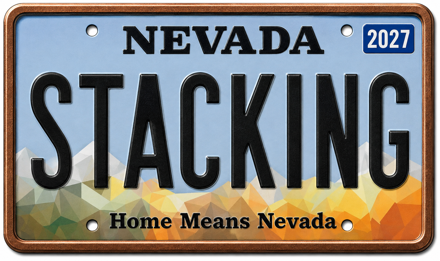 2027 Stacking Across America South Dakota License Plate Colorized 1 oz Copper Bar (Series 3) - South Dakota (Copy)