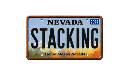 2027 Stacking Across America Nevada License Plate Colorized 1 oz Copper Bar (Series 3)