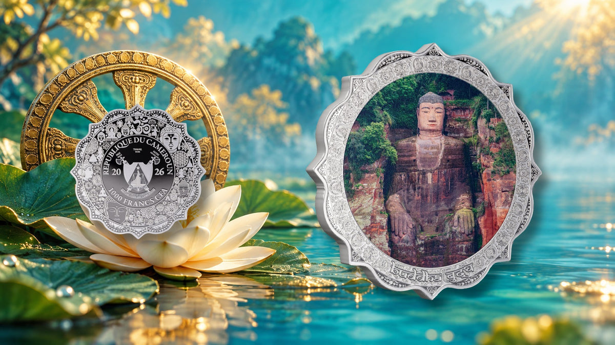 2026 Cameroon Leshan Buddha 1 oz Silver Coin (99 Mintage)