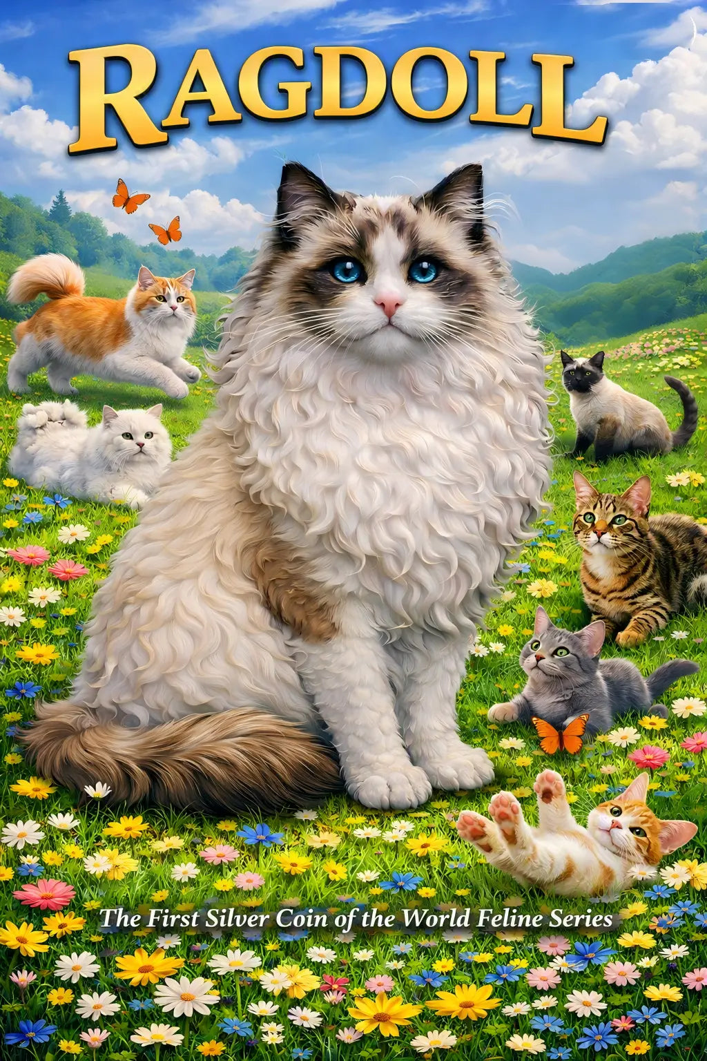 2026 Truth Guard World Feline Series - Ragdoll 2 oz Silver Coin