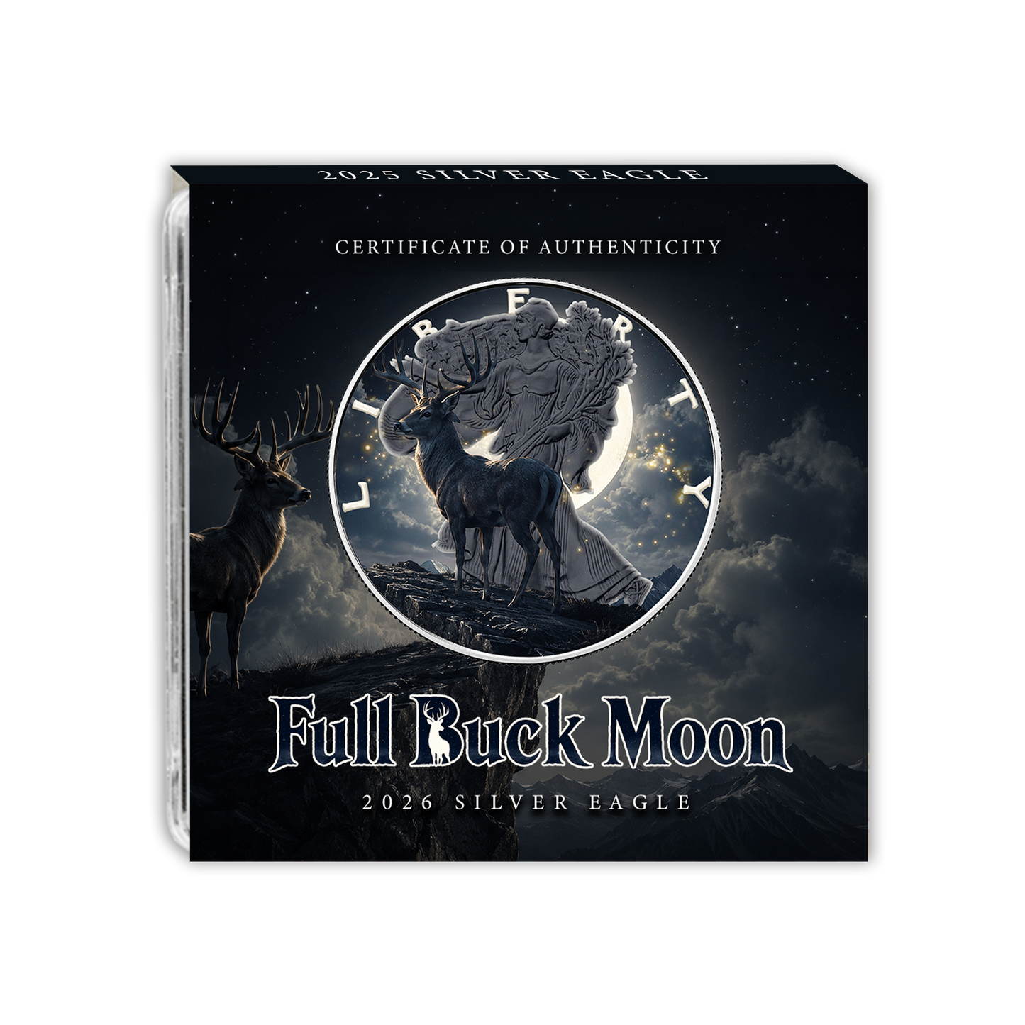 2026 U.S. Eagle Full Buck Moon Edition 1 oz Silver Coin (07/30)