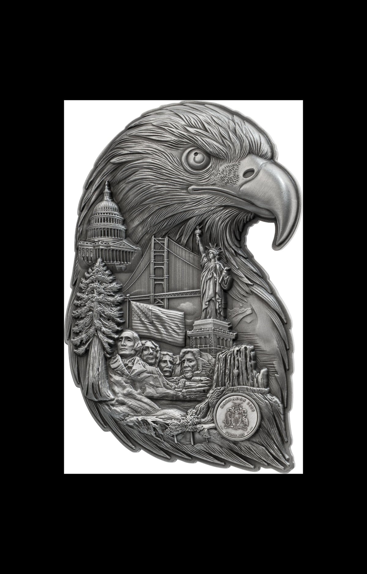 2026 Barbados Soul of a Nation Eagle Stacker 3 oz Silver Coin