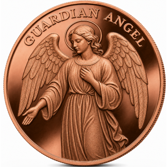 2026 Cameroon Guardian Angel 5 oz Copper Coin (06/17)