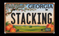 2027 GEORGIA Stacking Across America License Plate Colorized 1 oz Copper Bar (Series 1) (07/07)