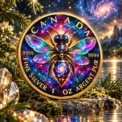 2026 Canada Maple Leaf Galactic Bee Edition 1 oz Silver Coin