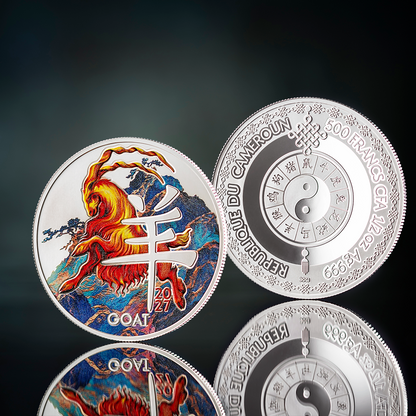 2027 Cameroon Year of the Goat Special Edition 1/2 oz Silver Coin