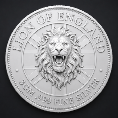 Queen's Beast Lion of England 3g Silver Round (07/31)