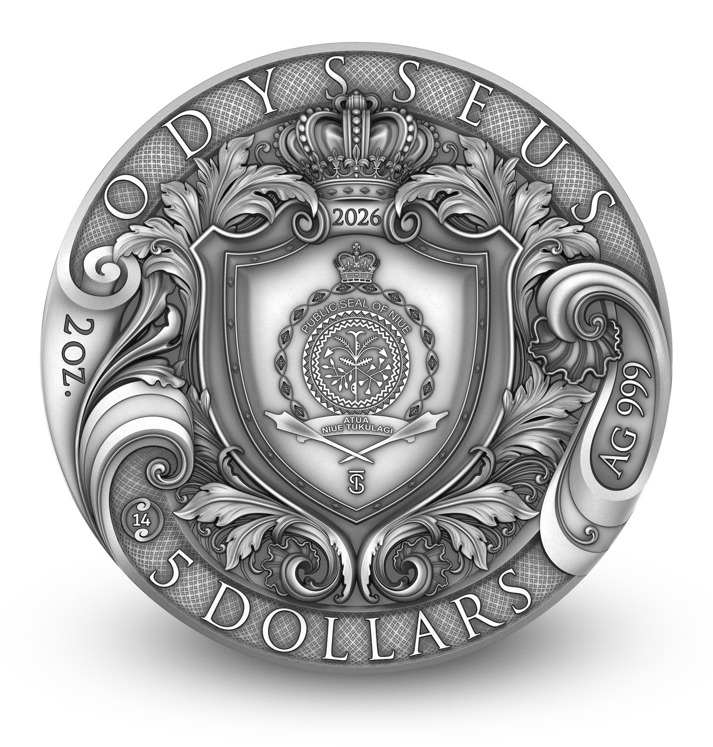 2026 Niue The Odyssey - Odysseus 2 oz Silver Coin (08/17)