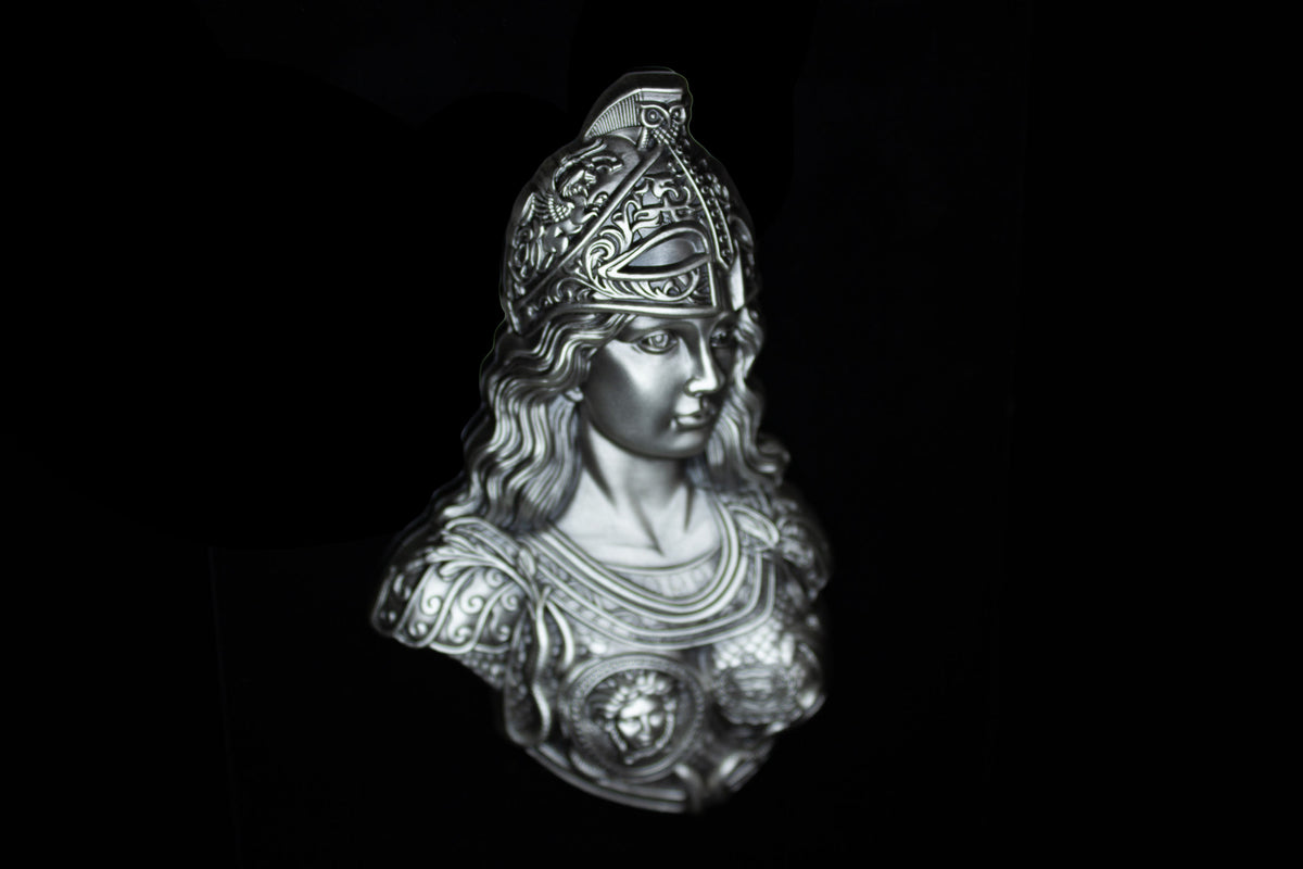 Estimate: 2026 Samoa Athena Shaped Stacker 2 oz Silver in Capsule Only