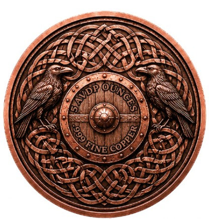 Cry of Valhalla Colorized 5 oz Copper Medal (06/16)