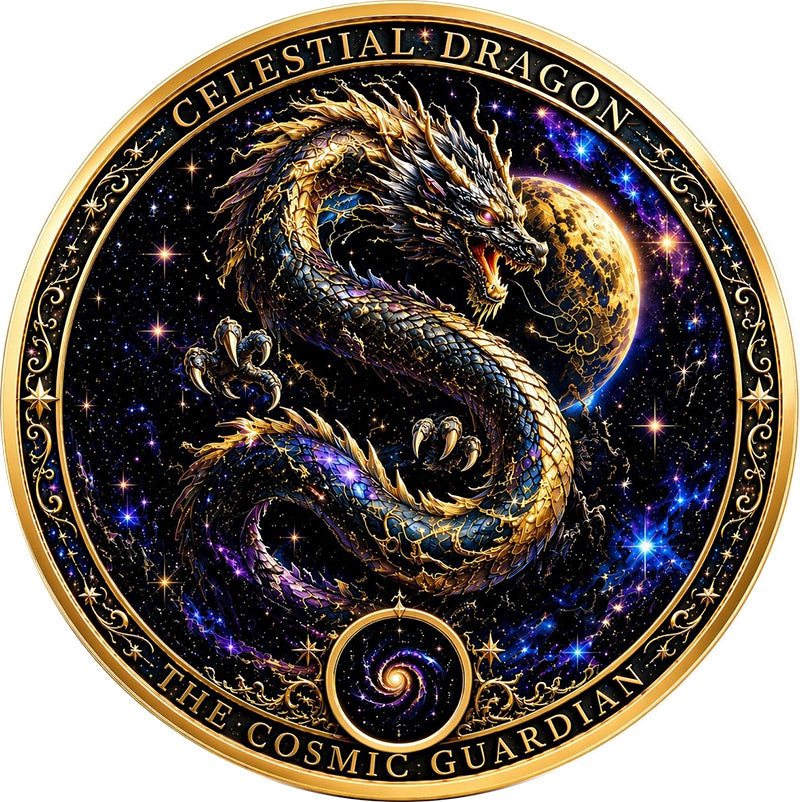 Celestial Dragon Colorized 1 Kilo Copper Medal (06/29)