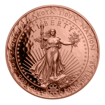 2027 Sioux Nation St. Gauden's Double Eagle 120th Ann. 5 oz Copper Coin - Capsule