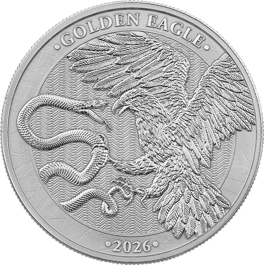 Estimate: 2026 Malta Golden Eagle BU 1/2 oz Silver Coin in Card