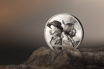 2026 Mongolia Enemies in History - Custer vs Sitting Bull 2 oz Silver Coin