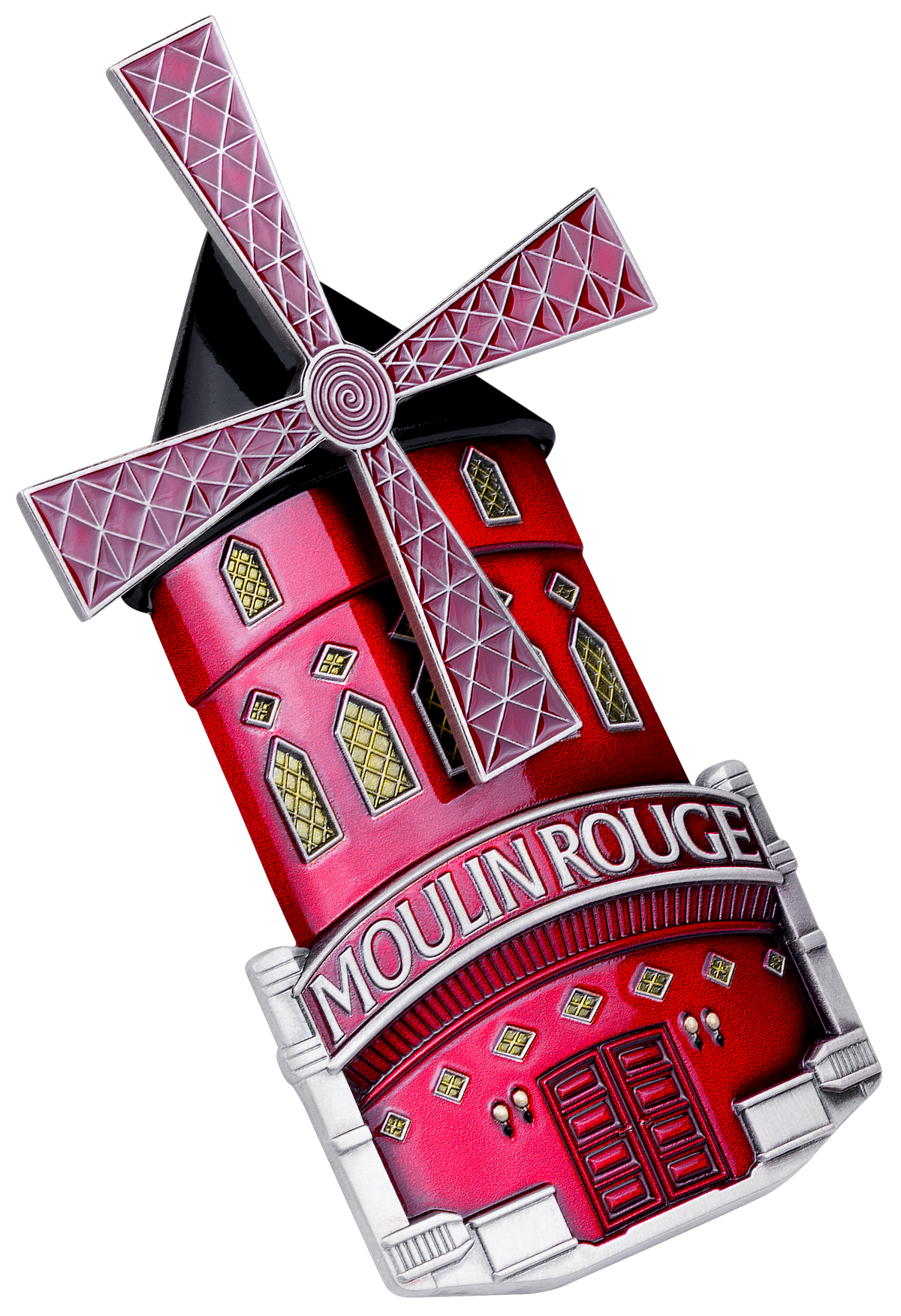 2027 Burundi Moulin Rouge Shaped 3 oz Silver Coin