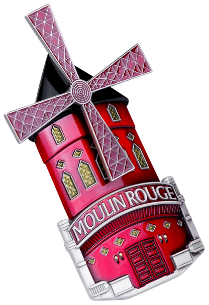 2027 Burundi Moulin Rouge Shaped 3 oz Silver Coin