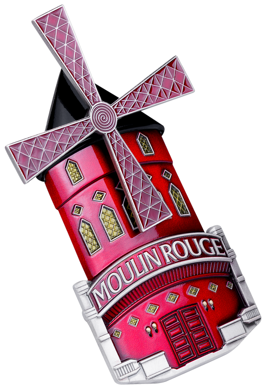 2027 Burundi Moulin Rouge Shaped 3 oz Silver Coin