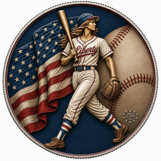 Estimate: XVI Mint 2026 ASE Lady Liberty Allstars 1 oz Silver Colorized Coin (249 Mintage)