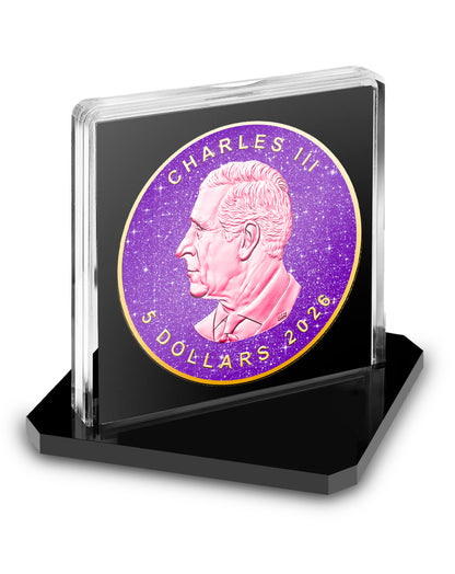 2026 Canada Maple Leaf Royal Amethyst Edition 1 oz Silver Coin (06/29)