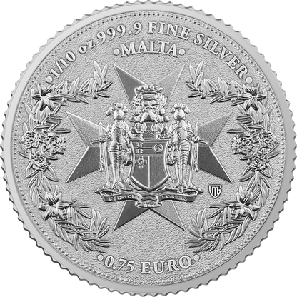Estimate: 2026 Malta Golden Eagle BU 1/10 oz Silver Coin in Card